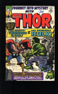 1965 Journey into Mystery with Thor 112 FN 1ST THOR VS HULK