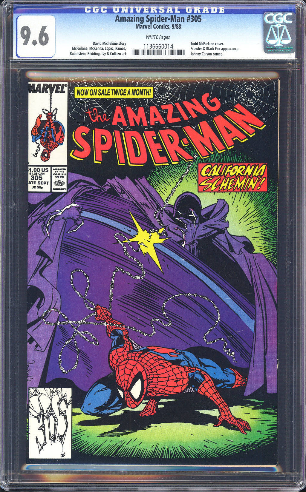 Amazing Spider-Man 305 CGC 9.6