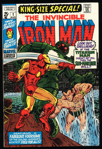 1970 The Invincible Iron Man 1 King-Size Special FN