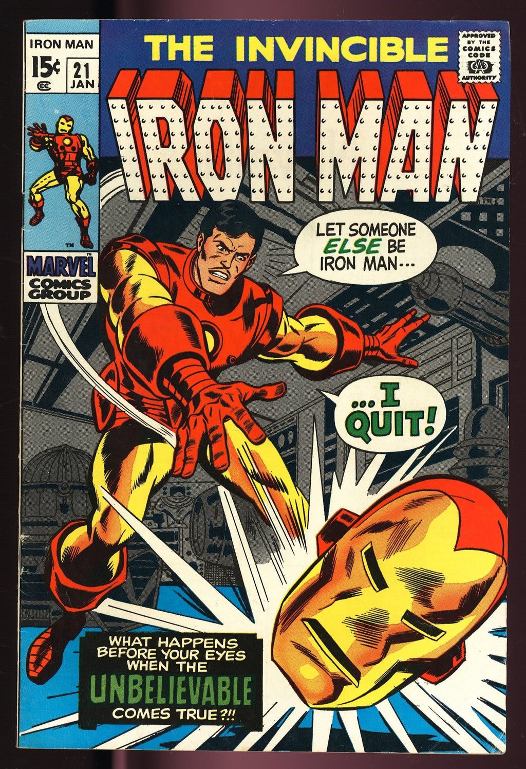 1970 The Invincible Iron Man 21 VF