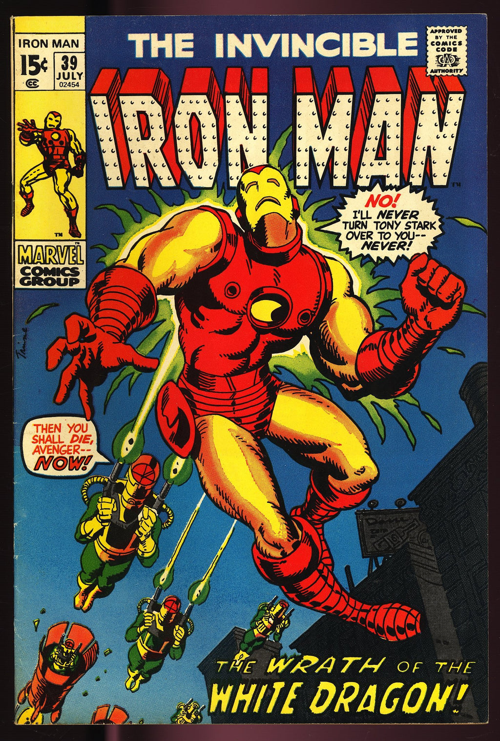 1970 Invincible Iron-Man 31, 34, 39, 40, 46 LOT HIGHER GRADE AVG