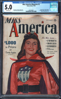 Miss America Magazine 2 CGC 5.0