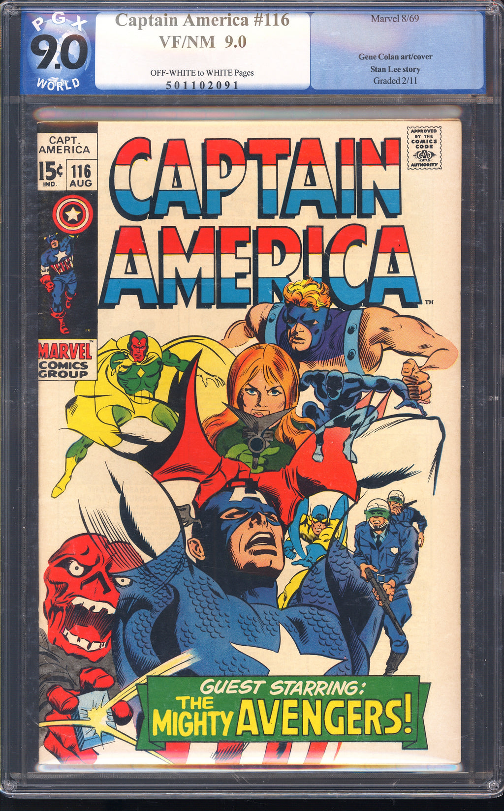 Captain America 116 PGX 9.0