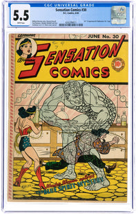 Sensation Comics 30 CGC 5.5 WHITE PAGES