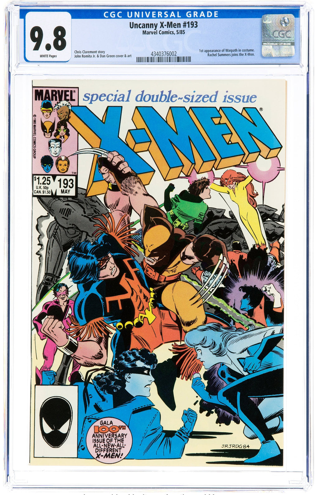 Uncanny X-Men 193 CGC 9.8