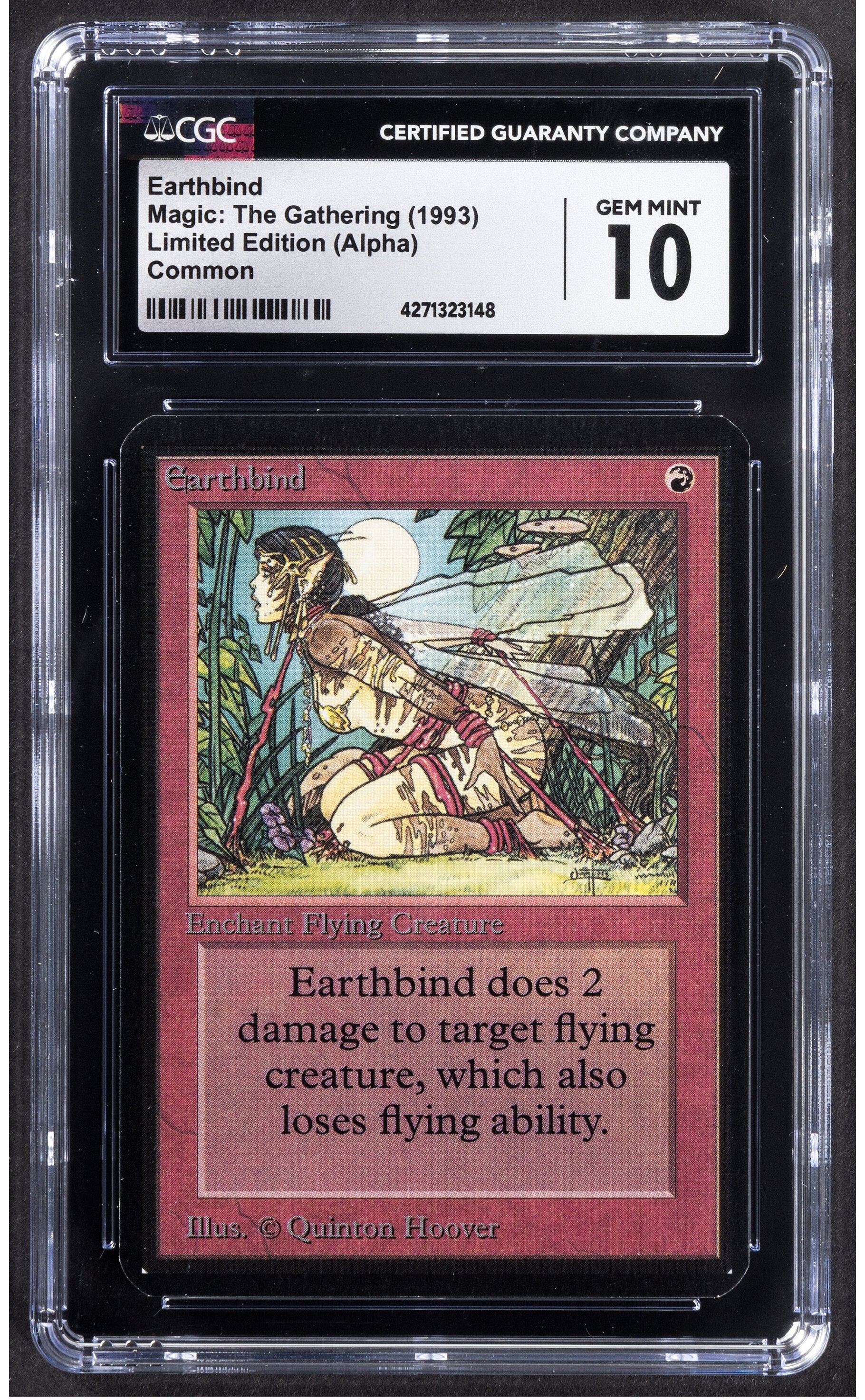 earthbind mtg card 1993 Earthbind Magic: The Gathering Limited Edition (Alpha) Common CGC 10
