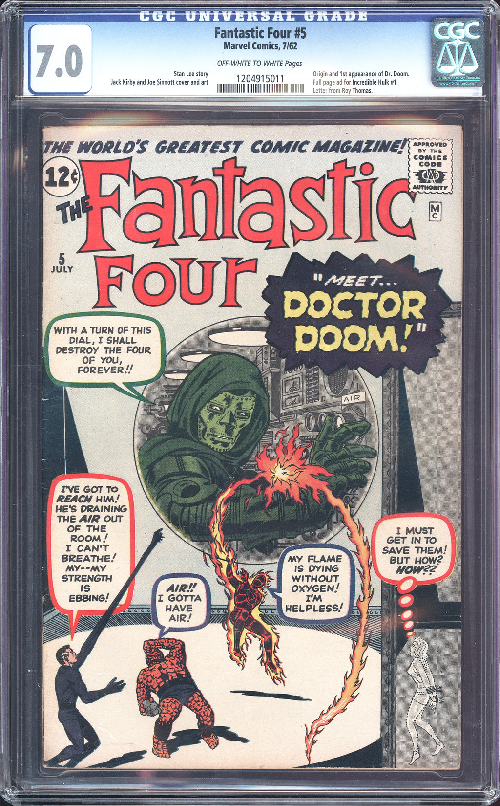 Fantastic Four #5 CGC 7.0