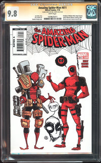 Amazing Spider-Man 611 CGC 9.8 Signed & sketch by Eric Canete