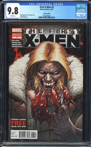 First X-Men 3 CGC 9.8 VARIANT COVER