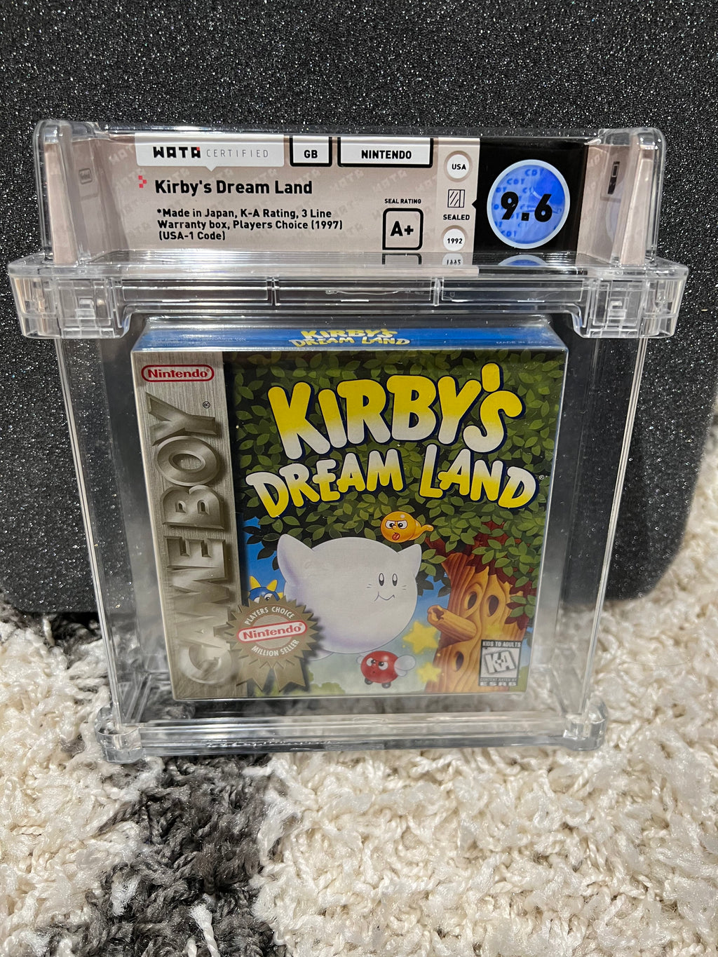 Kirby's Dream Land - WATA 9.6 A+ Sealed, GB Nintendo 1992