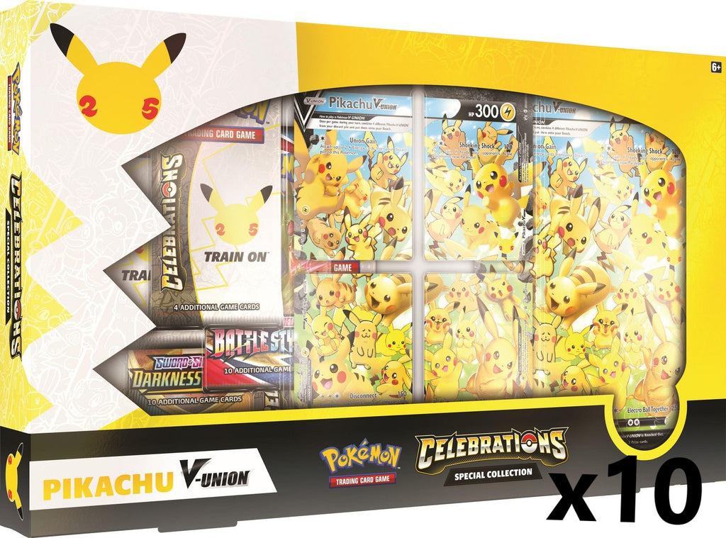 NEW Pokemon TCG: Celebrations Special Collection - Pikachu V-Union 25TH