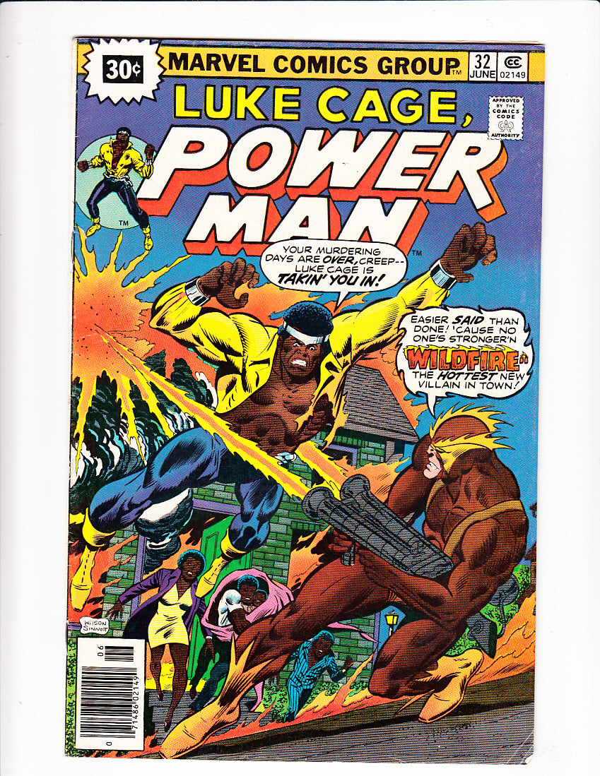 1976 Luke Cage Power Man 32 BRONZE AGE 30 CENT VARIANT
