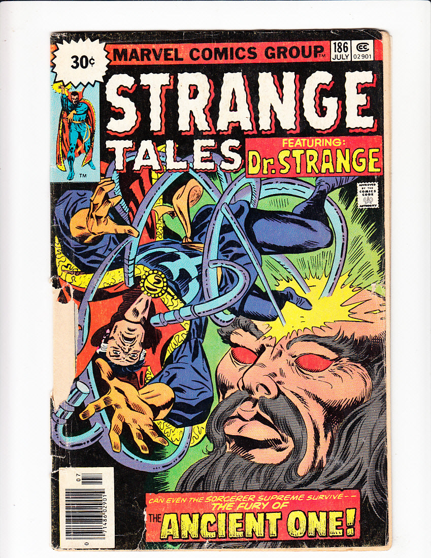 1976 Strange Tales 186 BRONZE AGE 30 CENT VARIANT