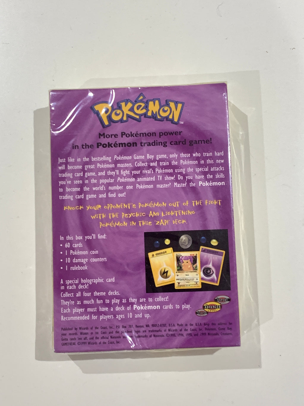 Pokemon Trading Card Game Zap! Theme Deck Shadowless SEALED