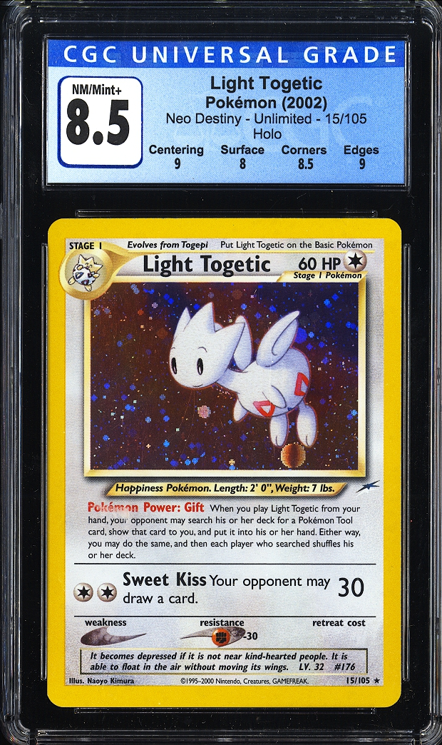 pokemon card togetic 2000 Pokemon Japanese Neo 176 Togetic-holo PSA 9 Graded Card