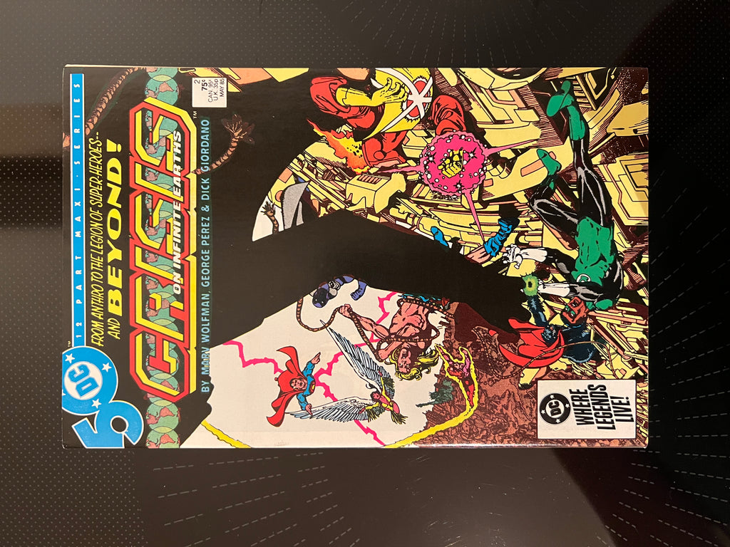 Crisis on Infinite Earths 2 9.6 SIGNED George Perez on 1st PG
