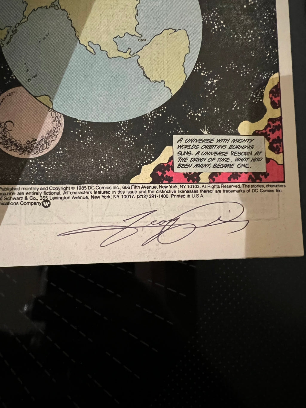 Crisis on Infinite Earths 11 NM+/M- SIGNED George Perez on 1st PG