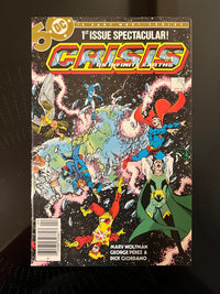 Crisis on Infinite Earths 1 9.6 NM+ SIGNED George Perez on 1st PG