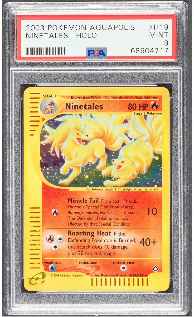 Pokemon Ninetales top GRADE PSA 9