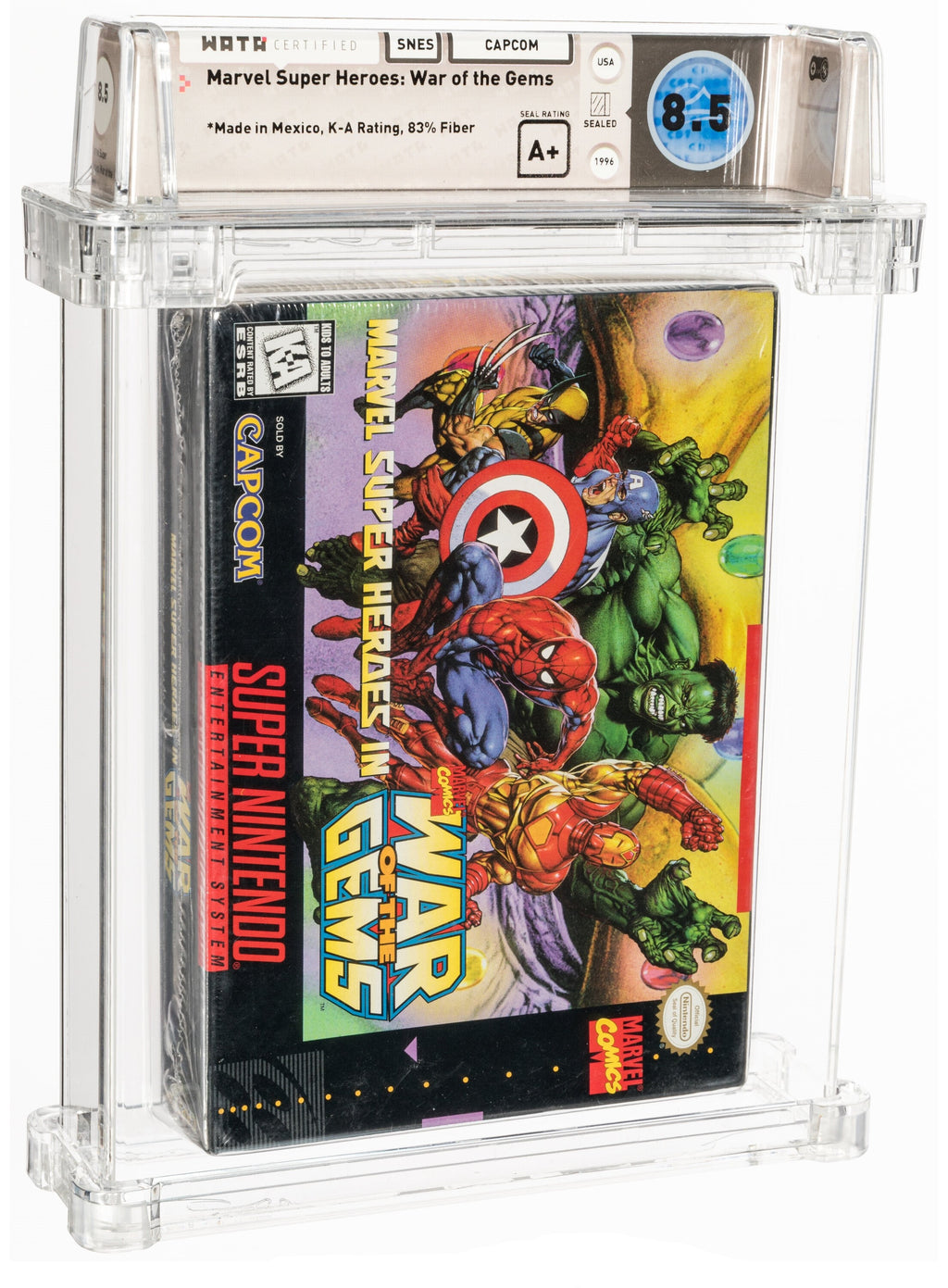 Marvel Super-Heroes in War of the Gems - Wata 8.5 A+ Sealed Capcom 1996