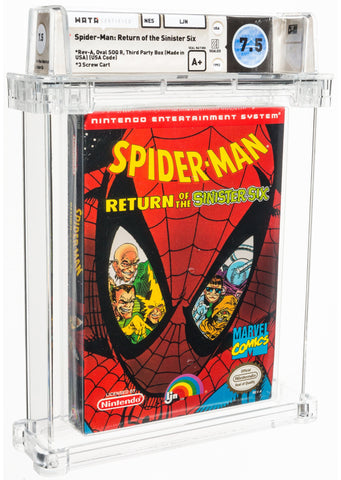 Spider-Man Return of the Sinister Six - Wata 7.5 A+ Sealed NES LJN 1992