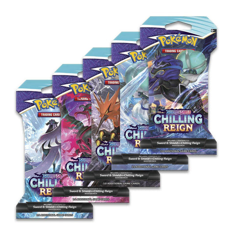Pokemon Chilling Reign Booster Sleeves Box Sealed x 36