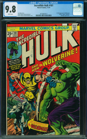 Incredible Hulk #181 CGC 9.8 WHITE PAGES