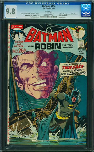 Batman 234 CGC 9.8 WHITE PAGES