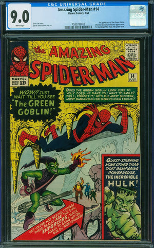 Amazing Spider-Man 14 CGC 9.0 WHITE PAGES