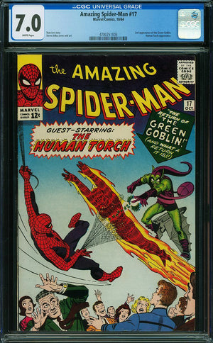 Amazing Spider-Man 17 CGC 7.0 WHITE PAGES