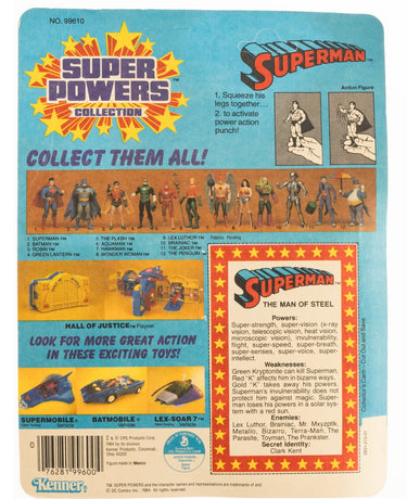 1984-85 DC Super Powers Superman 12 BACK MOC