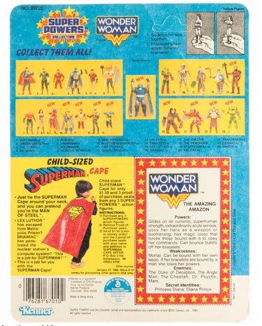 1984-85 DC Super Powers WONDER WOMAN 24 BACK MOC