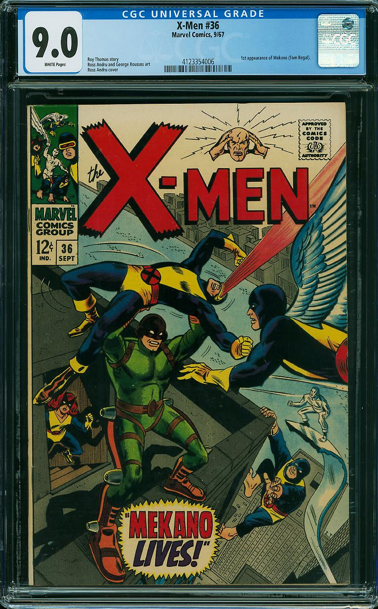 X-Men 36 CGC 9.0 WHITE PAGES