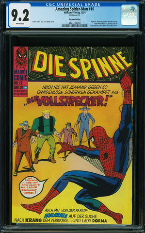 Amazing Spider-Man 10 CGC 9.2 CGC WHITE PAGES GERMAN