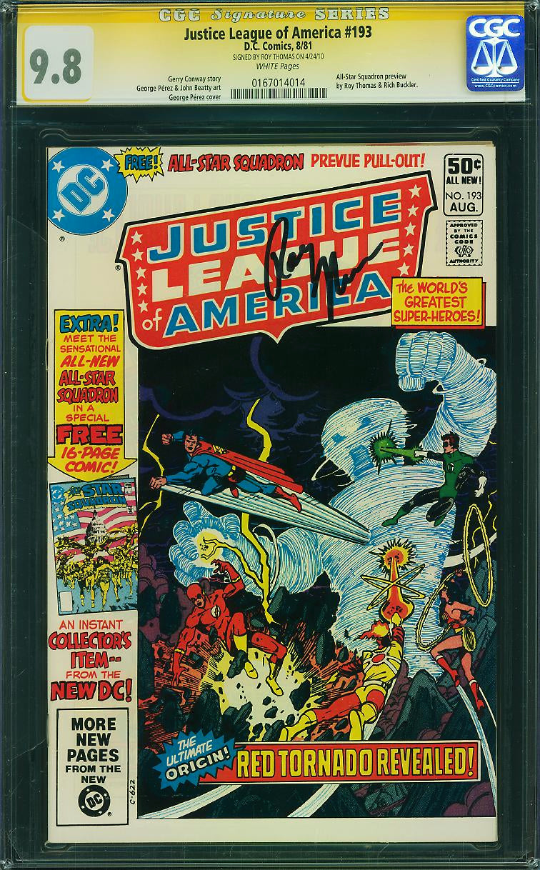 Justice League of America 193 CGC 9.8 SS ROY THOMAS