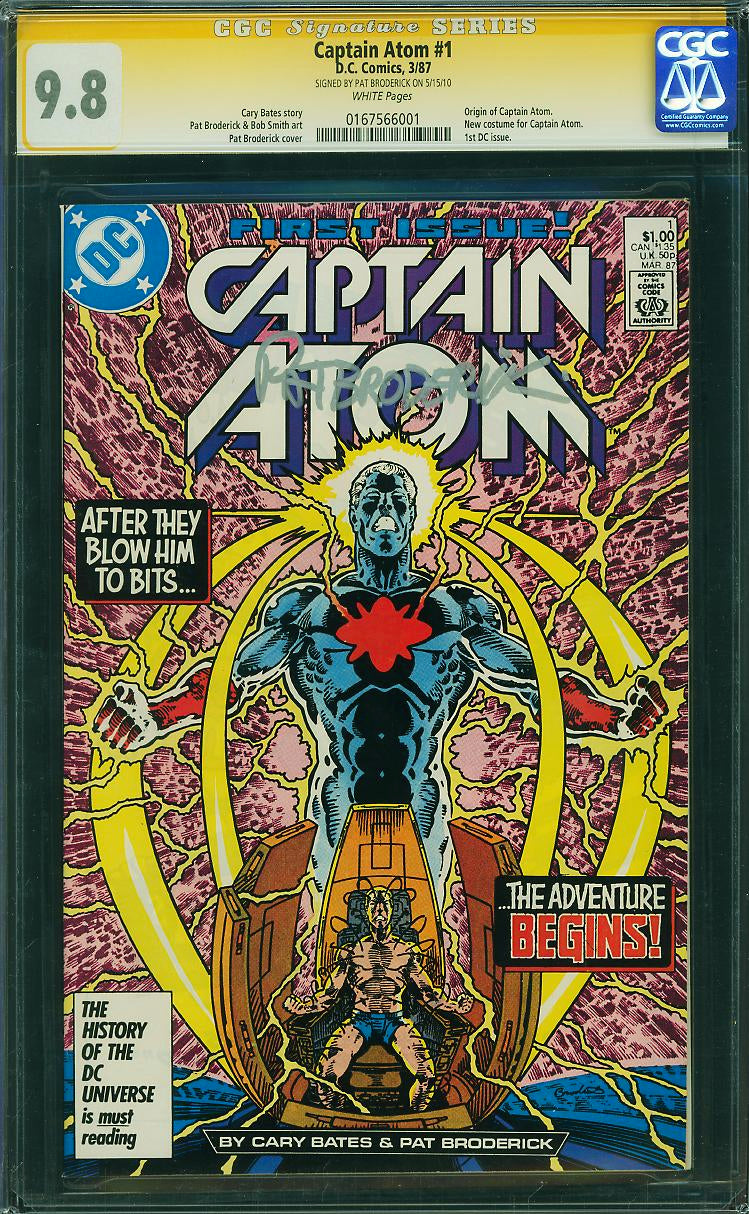 Captain Atom 1 CGC 9.8 SS PAT BRODERICK