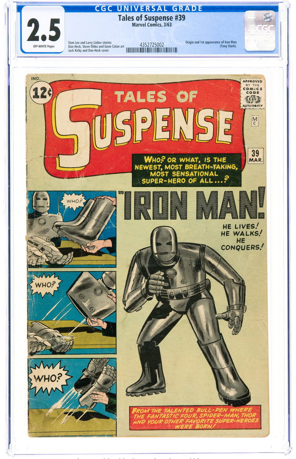 Tales of Suspense 39 CGC 2.5