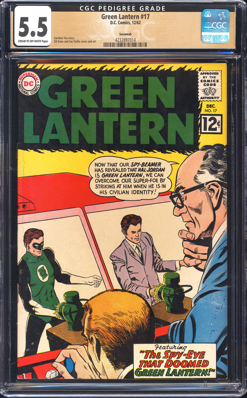 Green Lantern 17 CGC 5.5 Savannah Pedigree