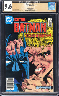 Batman 403 CGC 9.6 Savannah/Newsstand Pedigree