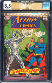 Action Comics 349 CGC 8.5 Savannah Pedigree