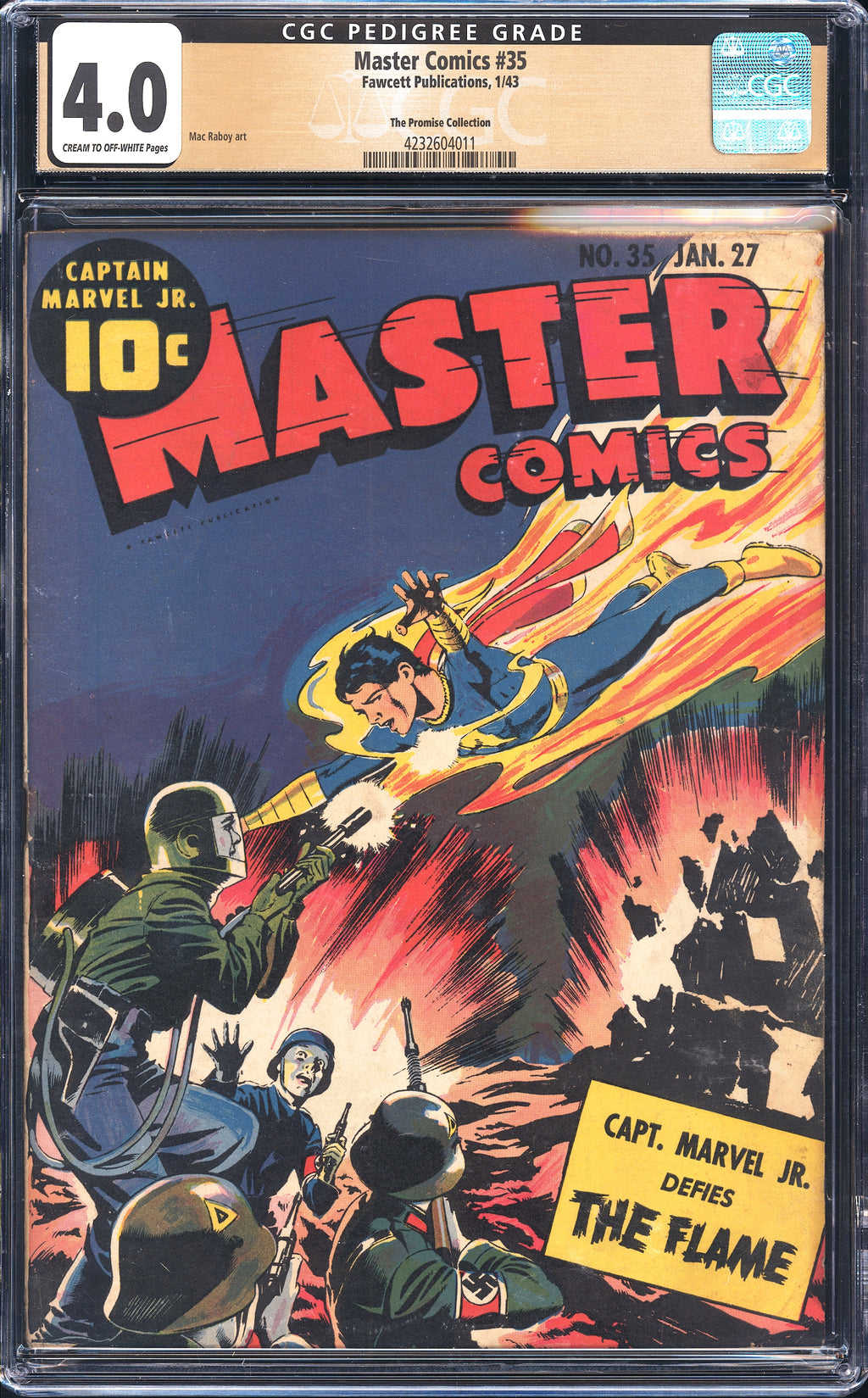 Master Comics 35 CGC 4.0 The Promise Collection