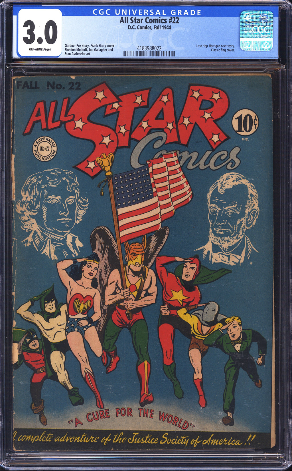 All Star Comics 22 CGC 3.0