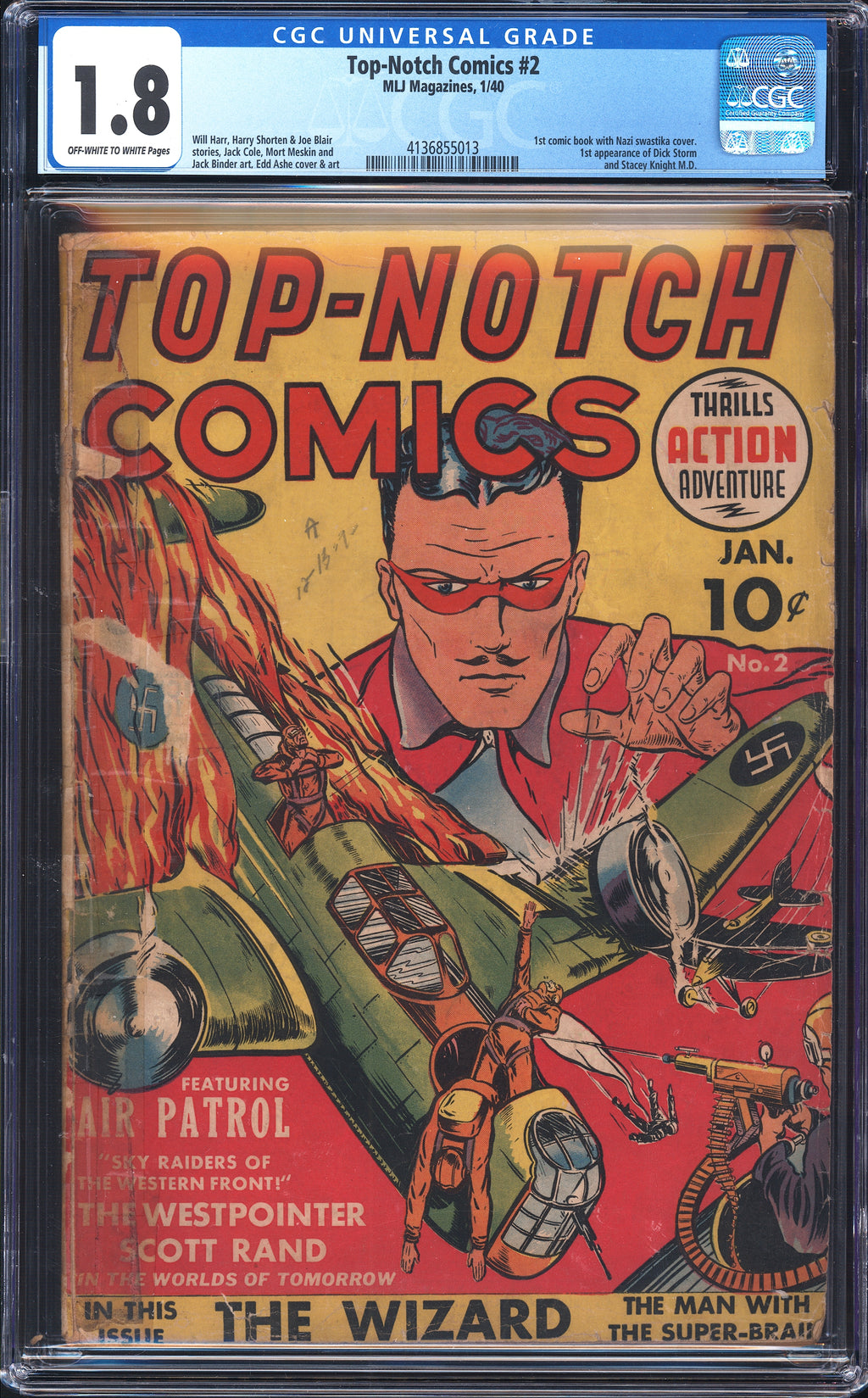 Top-Notch Comics 2 CGC 1.8