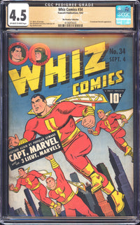 Whiz Comics 34 CGC 4.5 The Promise Collection