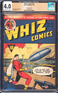 Whiz Comics 24 CGC 4.0 The Promise Collection