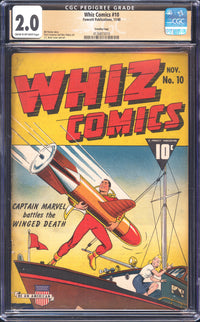 Whiz Comics 10 CGC 2.0 Crowley Copy