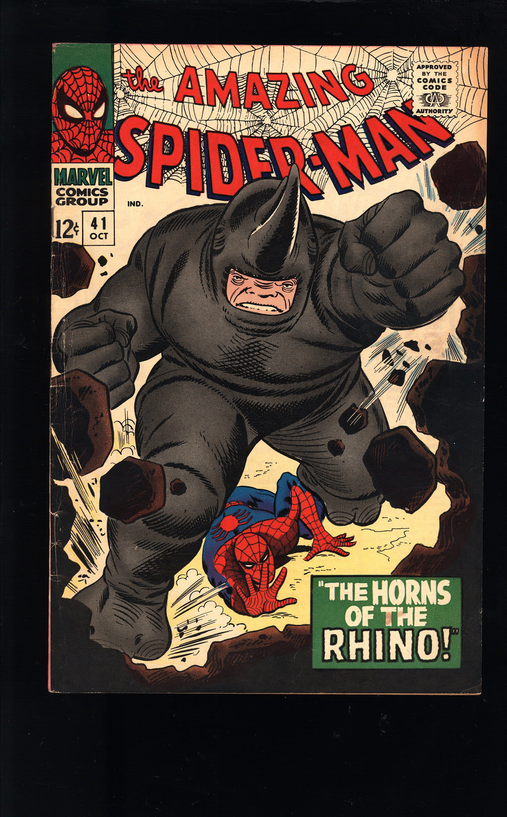 1966 Amazing Spider-Man 41 FN+ 1ST APP OF RHINO