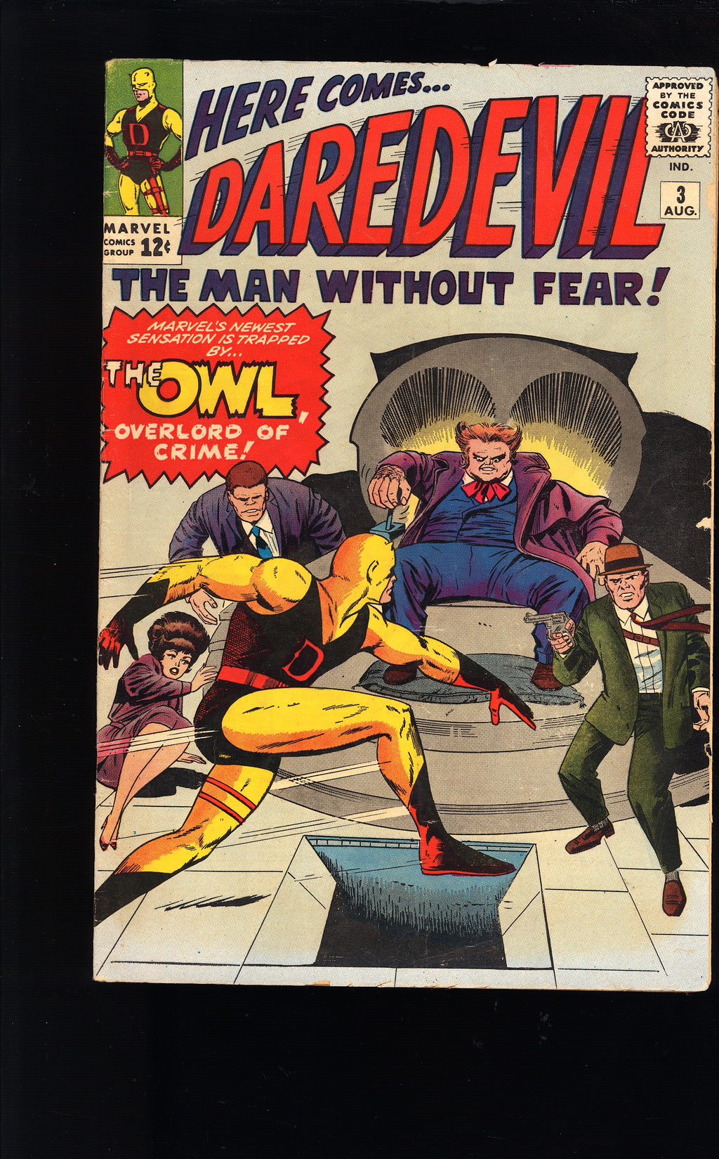 1964 Daredevil 3 FN 1ST APPEARANCE OF OWL