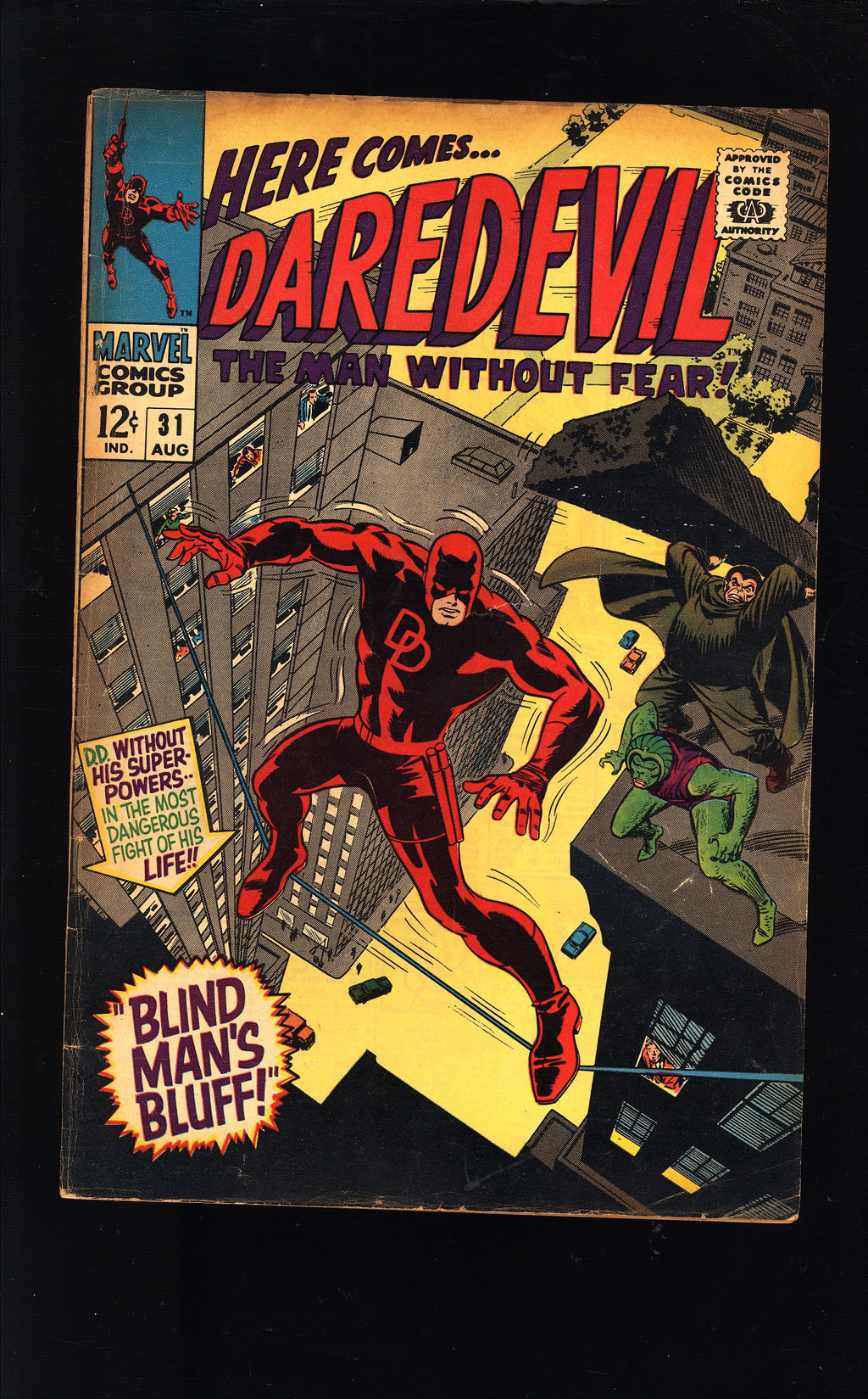 1967 1968 Daredevil 31, 32, 33, 34, 35, 53 FN- LOT ORIGIN RETOLD