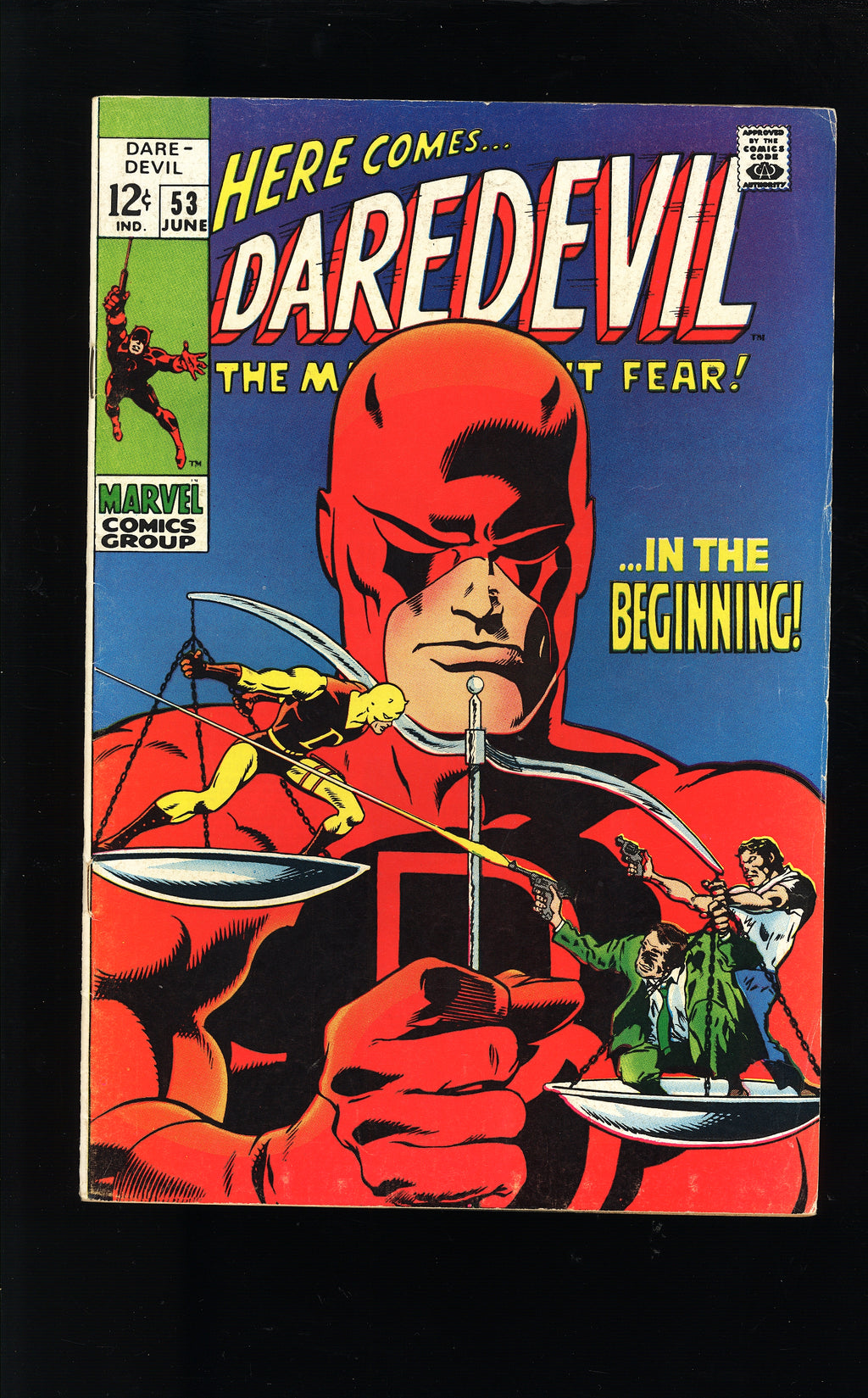 1968 1969 Daredevil 44, 45, 46, 47, 48, 53 FN/VF AVG LOT